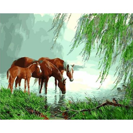 Кони на водопое Феофан Вакулюк