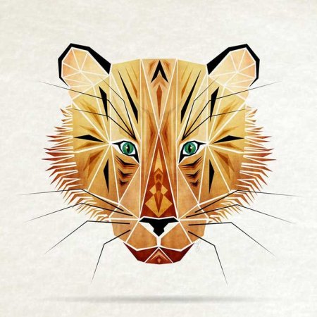 Геометрические иллюстрации животных