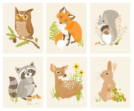 Животные в детском стиле