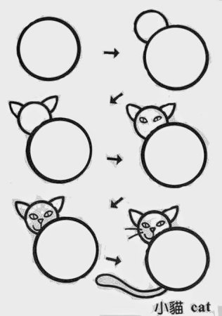 Мордочки животных из круга