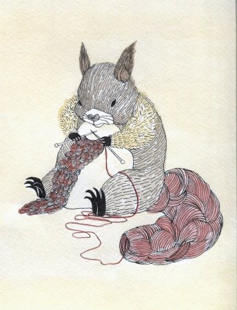 Белка рукодельница