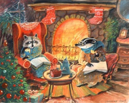 Иллюстратор Диана Лапшина Рождество