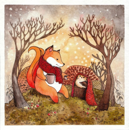 Лисичка и Ежик