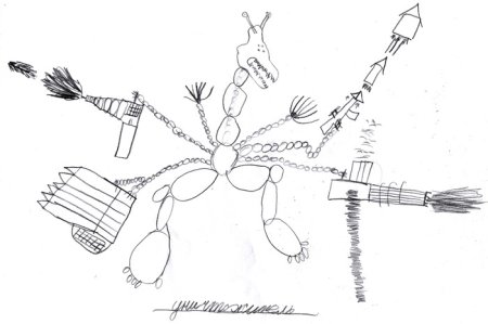 Интерпретация рисунка несуществующее животное для детей