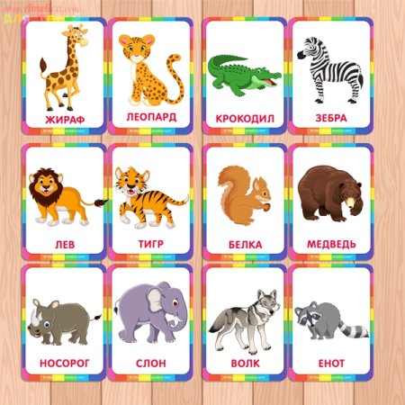 Карточки для малышей