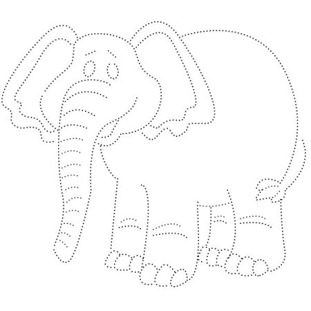 Обвести по контуру животных жарких стран