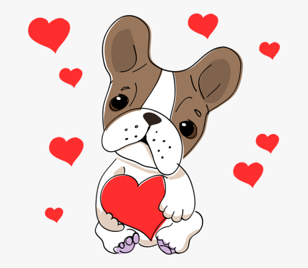 Собачка с сердечком