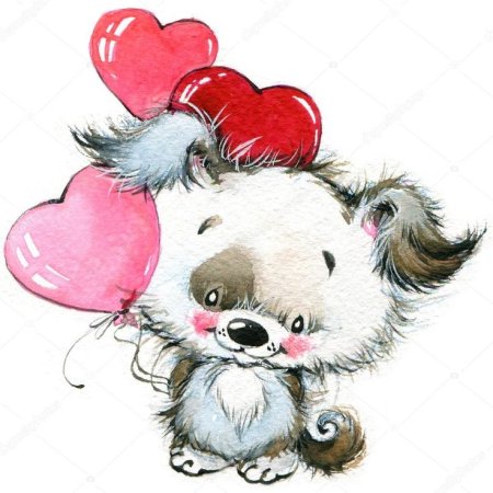 Зверюшки с сердечками