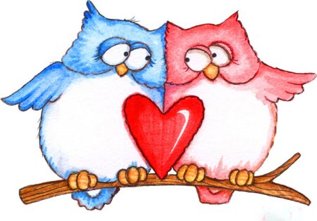 Птички на сердечке