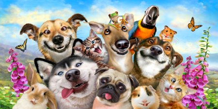 Обложка с животными