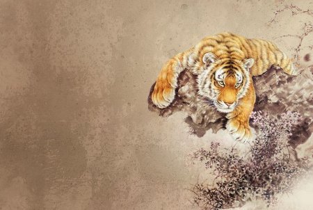 Тигр абстракция