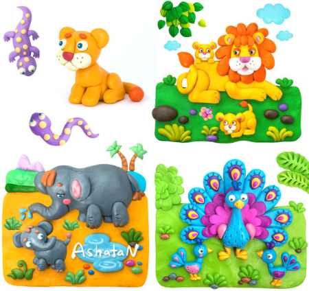 Лепка из пластилина для детей