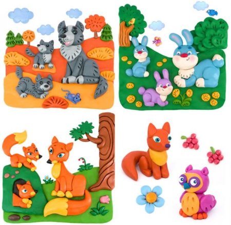 Слон из пластилина пошагово 2 класс