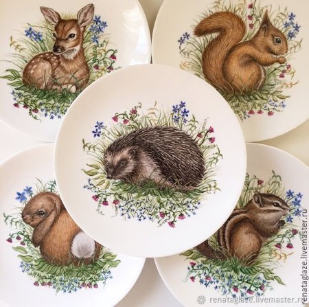 Тарелки с животными