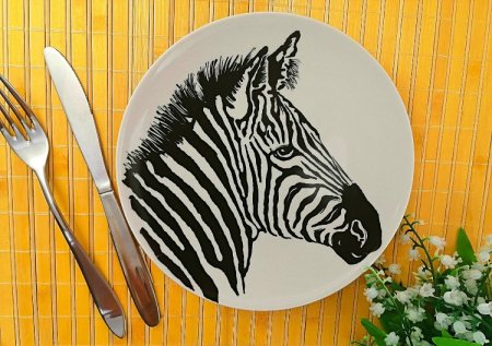 Тарелка с жирафом