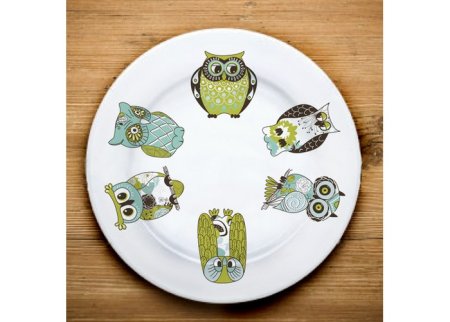 Животные орнаменты на посуде