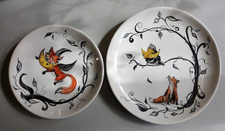 Роспись керамики акриловыми красками