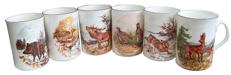 Кружки с изображением охоты