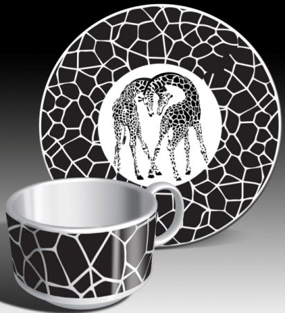 Посуда с геометрическим орнаментом