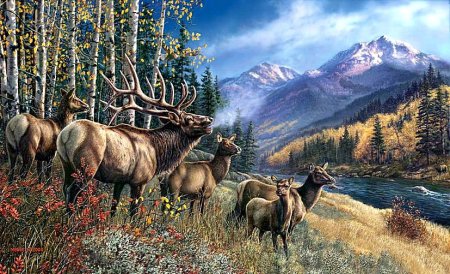 Художник Джеймс Смит олени