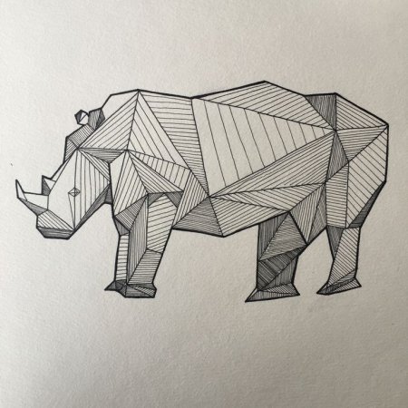 Стилизованные геометрические животные