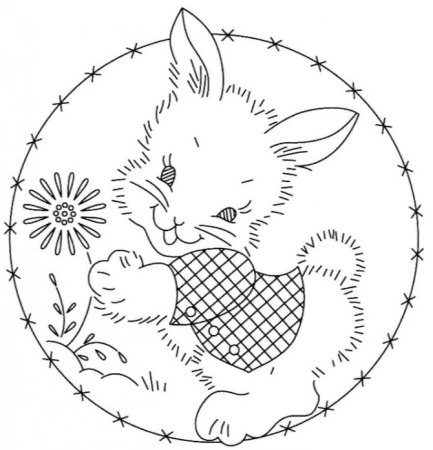 Вышивка гладью схемы животные