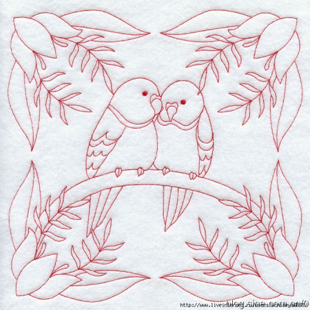 Вышивка стежками Машинная