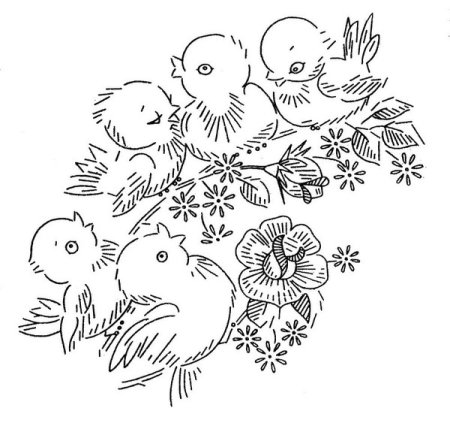 Вышивка гладью схемы