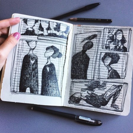 Легкие рисунки для скетчбука