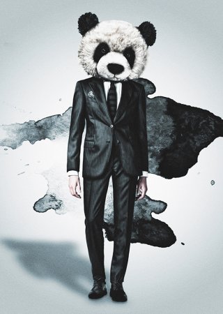 Панда и человек