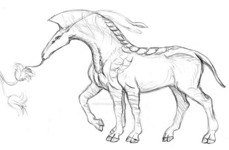 Раскраска аватар лошадь