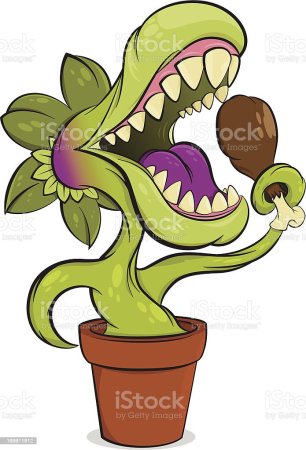 Венерина мухоловка мультяшная