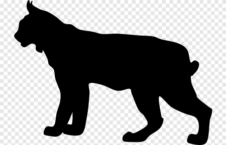 Чёрные силуэты животных