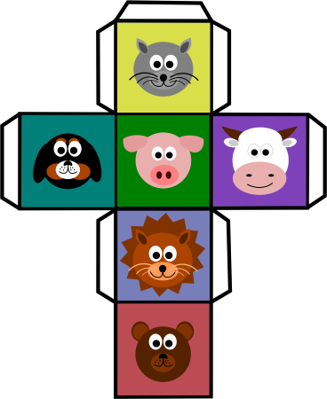 Бумажные кубики для детей