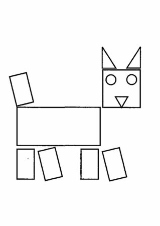 Звери из геометрических фигур