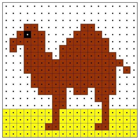 Мозаика из квадратиков для детей