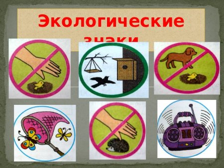 Экологические знаки