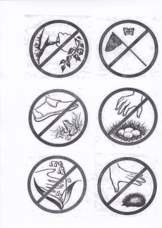 Знаки защиты природы