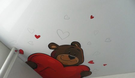 Натяжные потолки с фотопечатью для детской