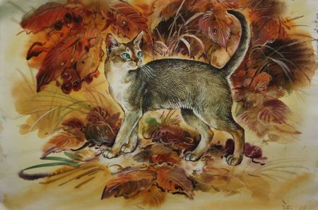 Коты художник Виктор Бастрыкин