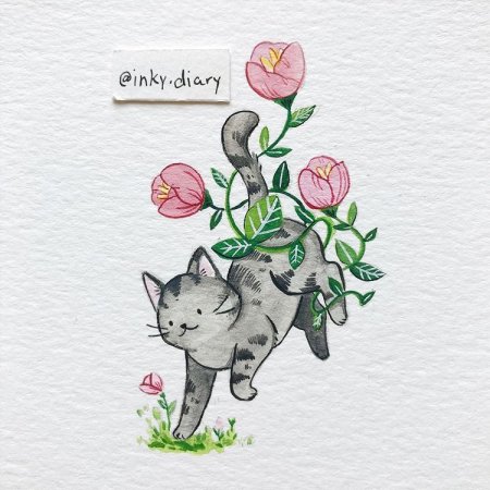 Рисунки котов Inky.Diary