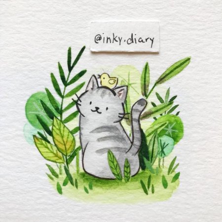 Милые иллюстрации животных Inky Diary