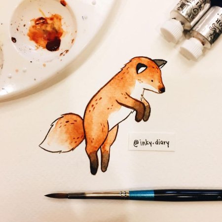 Милые иллюстрации животных Inky Diary