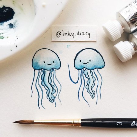 Милые иллюстрации животных Inky Diary