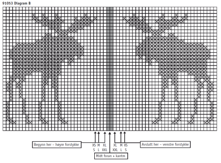 Схема оленя для вязания спицами