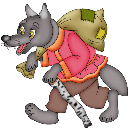 Герои сказки Теремок волк