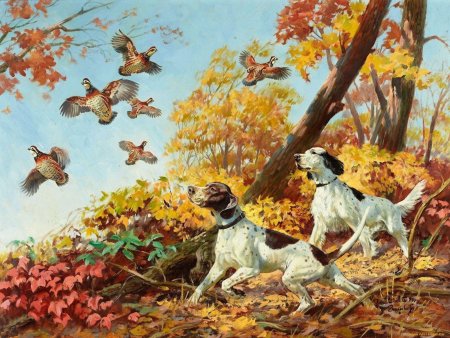 Осенний пейзаж с животными