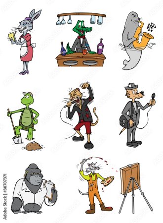 Животные в разных профессиях