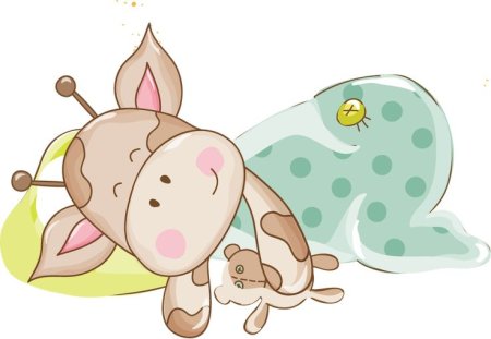 Спящие животные мультяшные