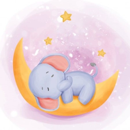 Слоник спит на Луне